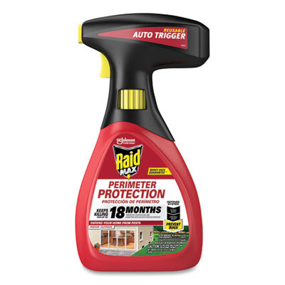 Raid® MAX Perimeter Protection, 30 oz Bottle, 6/Carton Insect Killer Aerosol Sprays - Office Ready