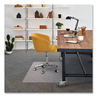 Floortex® Cleartex® Advantagemat® Phthalate Free PVC Chair Mat for Low Pile Carpets, 53 x 45, Clear Chair Mats - Office Ready