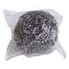 Boardwalk® Stainless Steel Scrubber, Large Size, 2.5 x 2.75, Steel Gray, 12/Carton Scouring Pads/Sticks-Stainless Steel Scrubber - Office Ready