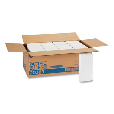 Georgia Pacific® Professional Pacific Blue Select™ Folded Paper Towels, 9 1/4 x 9 2/5, White, 250/Pack, 16 Packs/Carton Towels & Wipes-Multifold Paper Towel - Office Ready