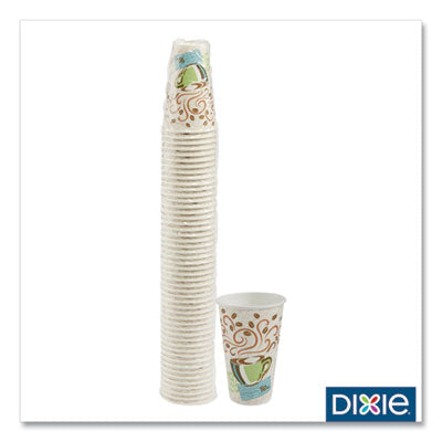 Dixie® PerfecTouch® Paper Hot Cups, 16 oz, Coffee Haze Design, 50/Pack Cups-Hot Drink, Paper - Office Ready