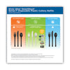 Dixie® SmartStock® Tri-Tower Dispensing System Cutlery, Soup Spoons, Mediumweight, Polypropylene, Black, 40/Pack, 24 Packs/Carton Utensils-Disposable Soup Spoon - Office Ready