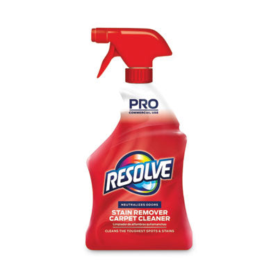 Professional RESOLVE® Spot & Stain Carpet Cleaner, 32 oz Spray Bottle Cleaners & Detergents-Carpet/Upholstery Spot/Stain Remover - Office Ready