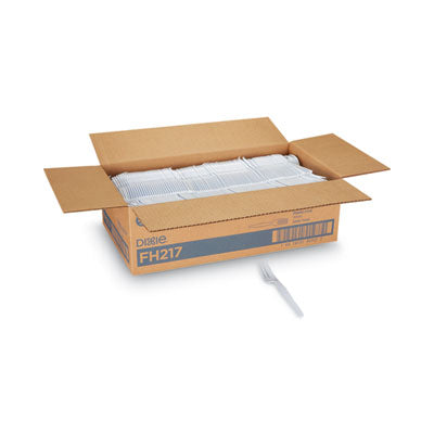 Dixie® Plastic Cutlery, Heavyweight Forks, White, 1,000/Carton Utensils-Disposable Fork - Office Ready