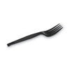 Dixie® Plastic Cutlery, Heavy Mediumweight Forks, Black, 1,000/Carton Utensils-Disposable Fork - Office Ready