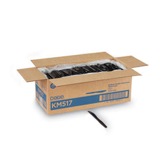 Dixie® Plastic Cutlery, Heavy Mediumweight Knives, Black, 1,000/Carton