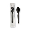 Dixie® Individually Wrapped Heavyweight Utensils, Polystyrene, Black 1,000/Carton Utensils-Disposable Teaspoon - Office Ready