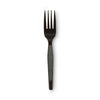 Dixie® Plastic Cutlery, Heavy Mediumweight Forks, Black, 1,000/Carton Utensils-Disposable Fork - Office Ready