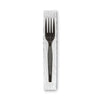 Dixie® Grab’N Go® Wrapped Cutlery, Forks, Black, 90/Box Utensils-Disposable Fork - Office Ready