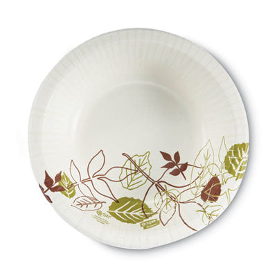 Dixie® Pathways® Soak Proof Shield® Heavyweight Paper Dinnerware, 20 oz, White/Green/Burgundy, 125/Pack Dinnerware-Bowl, Paper - Office Ready