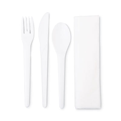 Eco-Products® Plantware® Compostable Cutlery, Knife/Fork/Spoon/Napkin, 6