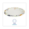Boardwalk® Deerfield Printed Paper Dinnerware, 9" dia, Coated/Soak Proof, Multicolor, 125/Pack, 8 Packs/Carton Dinnerware-Plate, Paper - Office Ready