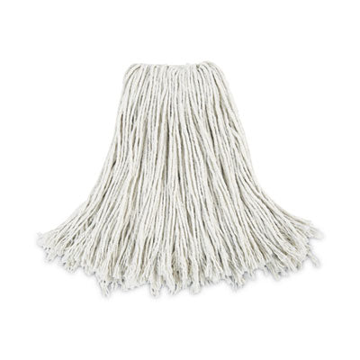 Boardwalk® Cut-End Wet Mop Heads, Cotton, No. 24, White 12/Carton Mop Heads-Wet - Office Ready
