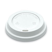 Boardwalk® Hot Cup Lids, Fits 10 oz to 20 oz Cups, White, Plastic, 50/Pack, 20 Packs/Carton Cup Lids-Hot Cup - Office Ready