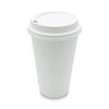 Boardwalk® Hot Cup Lids, Fits 10 oz to 20 oz Cups, White, Plastic, 50/Pack, 20 Packs/Carton Cup Lids-Hot Cup - Office Ready