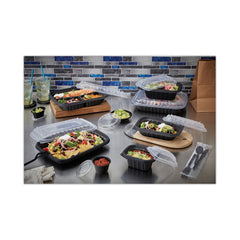 Pactiv Evergreen EarthChoice® Entrée2Go™ Takeout Container, 24 oz, 8.66 x 5.75 x 1.97, Black, 300/Carton