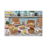 Pactiv Evergreen EarthChoice® Tamper Evident OneBox® Paper Box, 9.04 x 4.85 x 2.75, Kraft, 162/Carton Food Containers-Takeout Box, Paper - Office Ready
