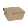 Pactiv Evergreen EarthChoice® Tamper Evident OneBox® Paper Box, 4.5 x 4.5 x 2.5, Kraft, 312/Carton Food Containers-Takeout Box, Paper - Office Ready