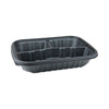 Pactiv Evergreen EarthChoice® Entrée2Go™ Takeout Container, 3-Compartment, 48 oz, 11.75 x 8.75 x 2.13, Black, 200/Carton Food Containers-Takeout Bowl/Base, Plastic - Office Ready