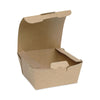 Pactiv Evergreen EarthChoice® Tamper Evident OneBox® Paper Box, 4.5 x 4.5 x 2.5, Kraft, 312/Carton Food Containers-Takeout Box, Paper - Office Ready
