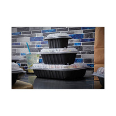 Pactiv Evergreen EarthChoice® Entrée2Go™ Takeout Container, 48 oz, 11.75 x 8.75 x 1.61, Black, 200/Carton