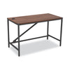 Alera® Industrial Series Table Desk, 47.25" x 23.63" x 29.5", Modern Walnut Desks-Desk Tables - Office Ready