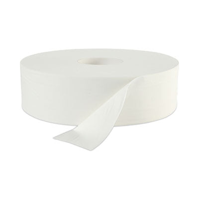 Boardwalk® JRT Jumbo Roll Bathroom Tissue, Jumbo, Septic Safe, 2-Ply, White, 3.5