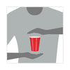 Dart® Solo® Party Plastic Cold Drink Cups, 16 oz, Red, 50/Pack Cups-Cold Drink, Plastic - Office Ready