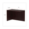 Alera® Valencia™ Series Reversible Return/Bridge Shell, 42w x 23 5/8d x 29 1/2h. Mahogany Returns-Reversible Return - Office Ready