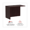 Alera® Valencia™ Series Reversible Return/Bridge Shell, 42w x 23 5/8d x 29 1/2h. Mahogany Returns-Reversible Return - Office Ready