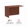 Alera® Valencia™ Series Reversible Return/Bridge Shell, 47 1/4w x 23 5/8d x 29 1/2h, Cherry Returns-Reversible Return - Office Ready