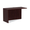 Alera® Valencia™ Series Reversible Return/Bridge Shell, 47 1/4w x 23 5/8d x 29 1/2h, Mahogany Returns-Reversible Return - Office Ready