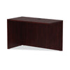 Alera® Valencia™ Series Reversible Return/Bridge Shell, 47 1/4w x 23 5/8d x 29 1/2h, Mahogany Returns-Reversible Return - Office Ready