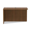 Alera® Valencia™ Series Reversible Return/Bridge Shell, 47.25w x 23.63d x 29.5h, Modern Walnut Returns-Reversible Return - Office Ready