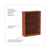 Alera® Valencia™ Series Bookcase, Three-Shelf, 31.75w x 14d x 39.38h, Med Cherry Bookcases-Shelf Bookcase - Office Ready
