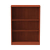 Alera® Valencia™ Series Bookcase, Three-Shelf, 31.75w x 14d x 39.38h, Med Cherry Bookcases-Shelf Bookcase - Office Ready