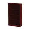 Alera® Valencia™ Series Bookcase, Four-Shelf, 31.75w x 14d x 54.88h, Mahogany Bookcases-Shelf Bookcase - Office Ready