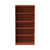 Alera® Valencia™ Series Bookcase, Five-Shelf, 31.75w x 14d x 64.75h, Medium Cherry Bookcases-Shelf Bookcase - Office Ready