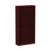 Alera® Valencia™ Series Bookcase, Five-Shelf, 31 3/4w x 14d x 64 3/4h, Mahogany Bookcases-Shelf Bookcase - Office Ready