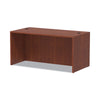 Alera® Valencia™ Series Straight Front Desk Shell, 59.13" x 29.5" x 29.63", Medium Cherry Desks-Desk Shells - Office Ready