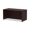 Alera® Valencia™ Series Straight Front Desk Shell, 59.13" x 29.5" x 29.63", Mahogany Desks-Desk Shells - Office Ready