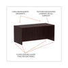 Alera® Valencia™ Series Straight Front Desk Shell, 65" x 29.5" x 29.63", Mahogany Desks-Desk Shells - Office Ready
