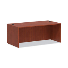 Alera® Valencia™ Series Straight Front Desk Shell, 71" x 35.5" x 29.63", Medium Cherry