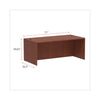 Alera® Valencia™ Series Straight Front Desk Shell, 71" x 35.5" x 29.63", Medium Cherry Desks-Desk Shells - Office Ready
