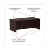 Alera® Valencia™ Series Straight Front Desk Shell, 71" x 35.5" x 29.63", Mahogany Desks-Desk Shells - Office Ready