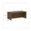 Alera® Valencia™ Series Straight Front Desk Shell, 71" x 35.5" x 29.63", Modern Walnut Desks-Desk Shells - Office Ready