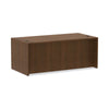 Alera® Valencia™ Series Straight Front Desk Shell, 71" x 35.5" x 29.63", Modern Walnut Desks-Desk Shells - Office Ready