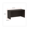 Alera?« Valencia?äó Series Credenza Shell, 59.13w x 23.63d x 29.5h, Espresso Credenza Desk Shells - Office Ready
