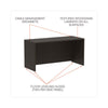 Alera?« Valencia?äó Series Credenza Shell, 59.13w x 23.63d x 29.5h, Espresso Credenza Desk Shells - Office Ready