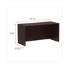 Alera® Valencia™ Series Credenza Shell, 59.13w x 23.63d x 29.5h, Mahogany Credenzas-Credenza Desk Shell - Office Ready